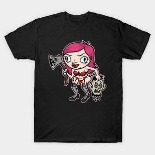 Cute Girl with Ax creepy cute horror Graphic T-Shirt